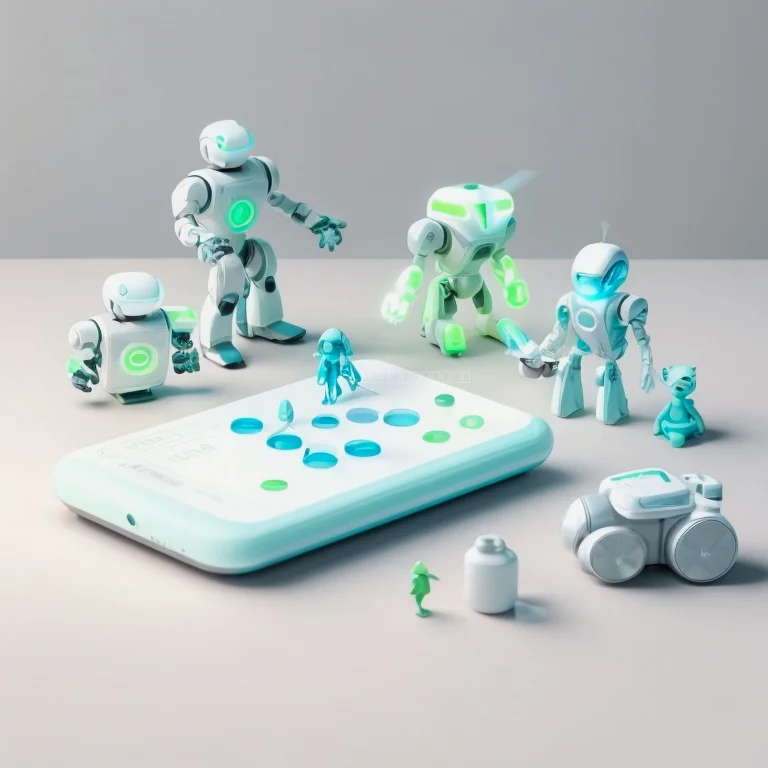 Familie nutzt KI-Spielzeug